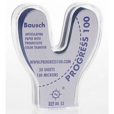 Бумага артикуляционная 100 мкм (50 листов в дугообразном боксе)