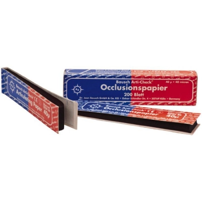 Бумага двухсторонняя артикуляционная толщиной 40 мкм Arti-Check (200 прямых полосок)