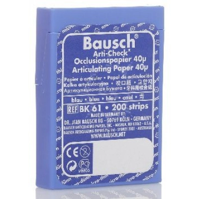 Бумага окклюзионная толщиной 40 мкм Arti-Check (200 прямых полосок)