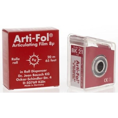 Фольга артикуляционная ультратонкая 8 мкм Arti-Fol (ролик 15 м)