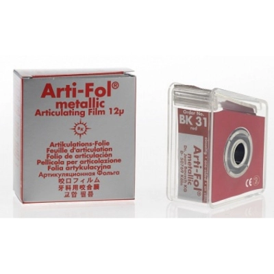 Фольга односторонняя толщиной 12 мкм Shimstock Arti-Fol metallic (рулон 20 м)