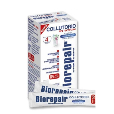 Ополаскиватель для полости рта Biorepair 4-action mouthwash (12 стикеров по 12 мл)