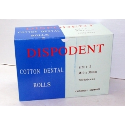 Валики ватные Cotton Rolls №2 (2000 шт.)