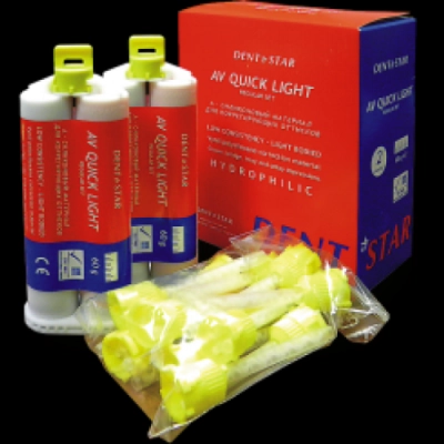 Масса слепочная низковязкая AV Quick Light (2 шт. по 60 г)