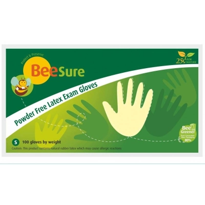 Перчатки латексные неопудренные Beesure (100 шт.)