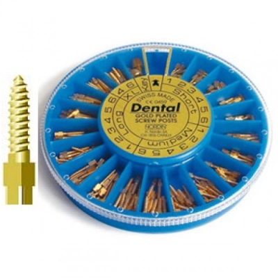 Штифты позолоченные анкерные Dental (12 шт.)