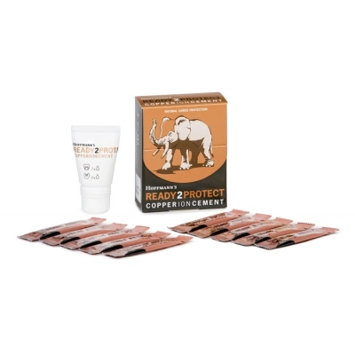 Цемент бактерицидный с ионами меди для имплантатов Hoffmann's Ready2Protect (10 шт. по 1 г+ 5 мл)