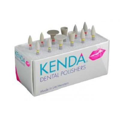 Набор полиров для всех композитов пред и окончательной полировкай с алмазным крошкой Deluxe