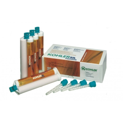 Материал слепочный поливинилсилоксановый точный для использования в индивидуальных ложках Kohlersil precision (4 шт. по 75 мл)