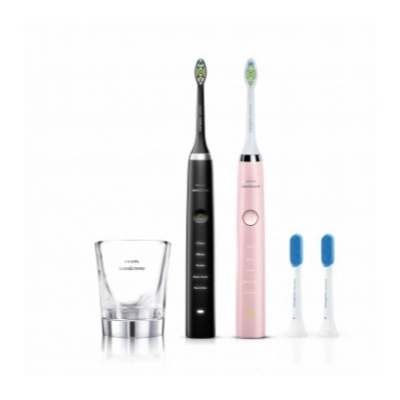 Звуковые Щетки Diamond Clean (Черная + Розовая)