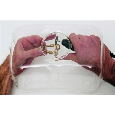 Бокс для шлифования с лупой