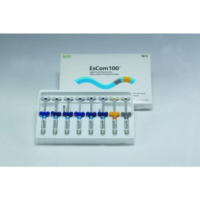 Материал композитный наногибридный светополимеризующийся Escom 100 Kit (8 шприцев по 4 г)