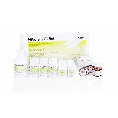 Пластмасса для изготовления временных коронок и мостов Villacryl STC Hot (набор)